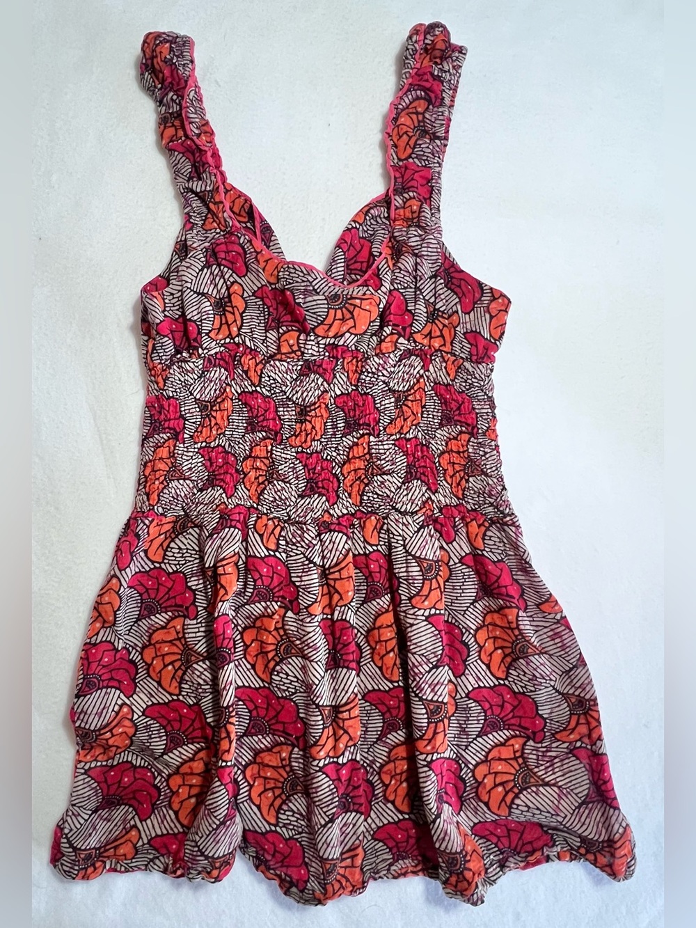 Women’s Free People Gingko Print sleeveless Boho Top Size 2